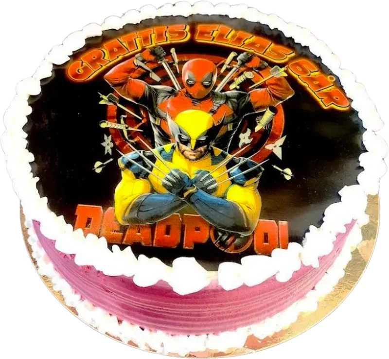 Deadpool &amp; Wolverine bildtårta