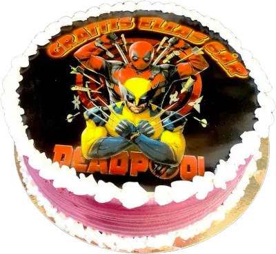 Deadpool &amp; Wolverine bildtårta