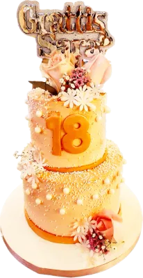 Elegant blomsterdröm 18 år