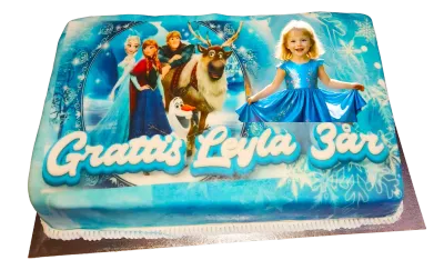 Frozen tårta med bild