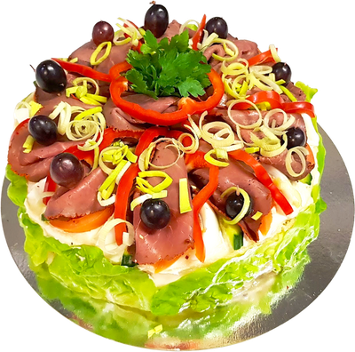 Rostbiff Smörgåstårta