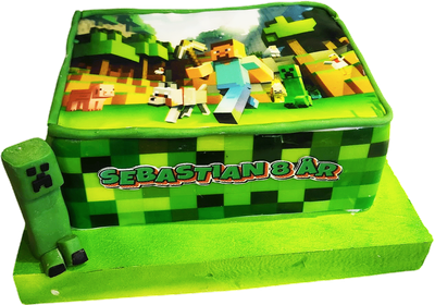 Minecraft tårta