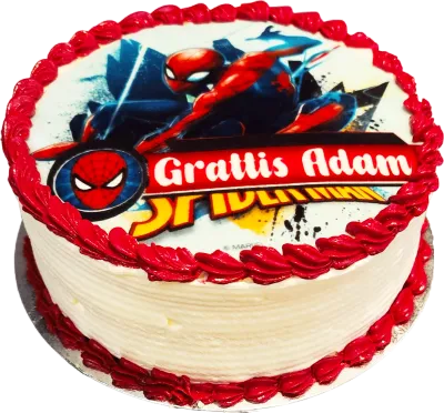 Spiderman tårta marvel city2
