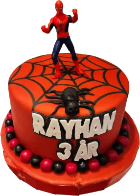 spidermantårta red