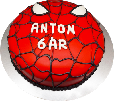 Spiderman tårta face 