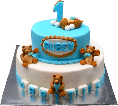 Nallebjörnstårta för 1-årsfirande