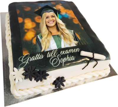 Examenstårta  fyrkantig bild