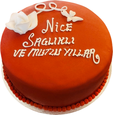 Röd princesst tårta