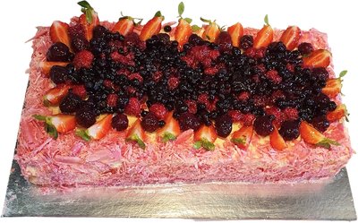 Fyrkantig Fruktdröm tårta