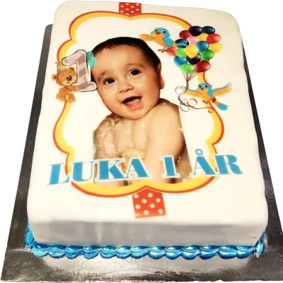 Fyrtkantig bildtårta