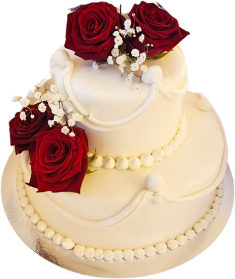 Förlovningstårta rose