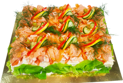 Fyrkantig Lax & Räkor