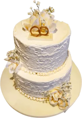 Förlovningstårta white struktur