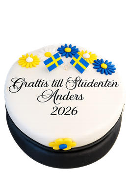 Studenttårta med mössa