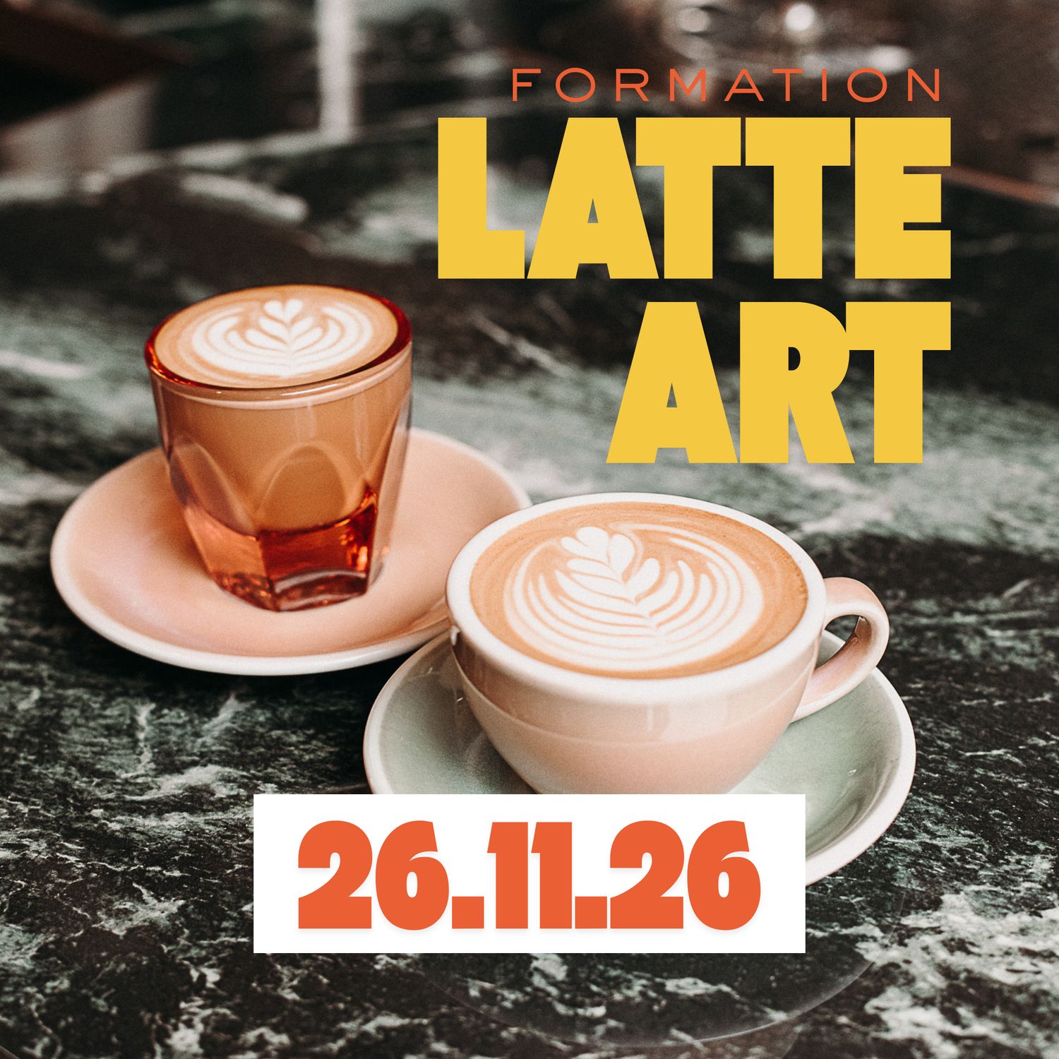Formation Latte Art - Jeudi 26 novembre 2026 à 18H30