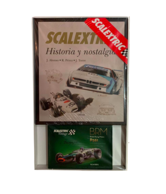 Pack Libro Scalextric Historia y Nostalgia + Vintage BRM