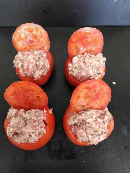 Tomates farcies l'unité