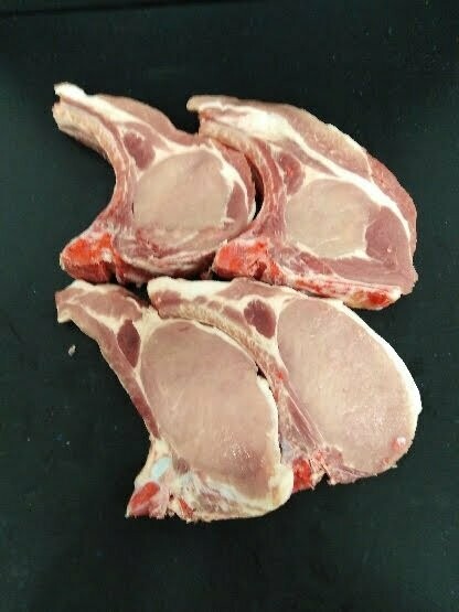 Lot de 2 côtes premières de porc sous vide