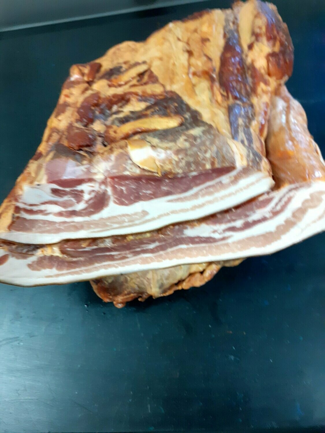 Portion de 500 gr de Poitrine fumée de porc sous vide