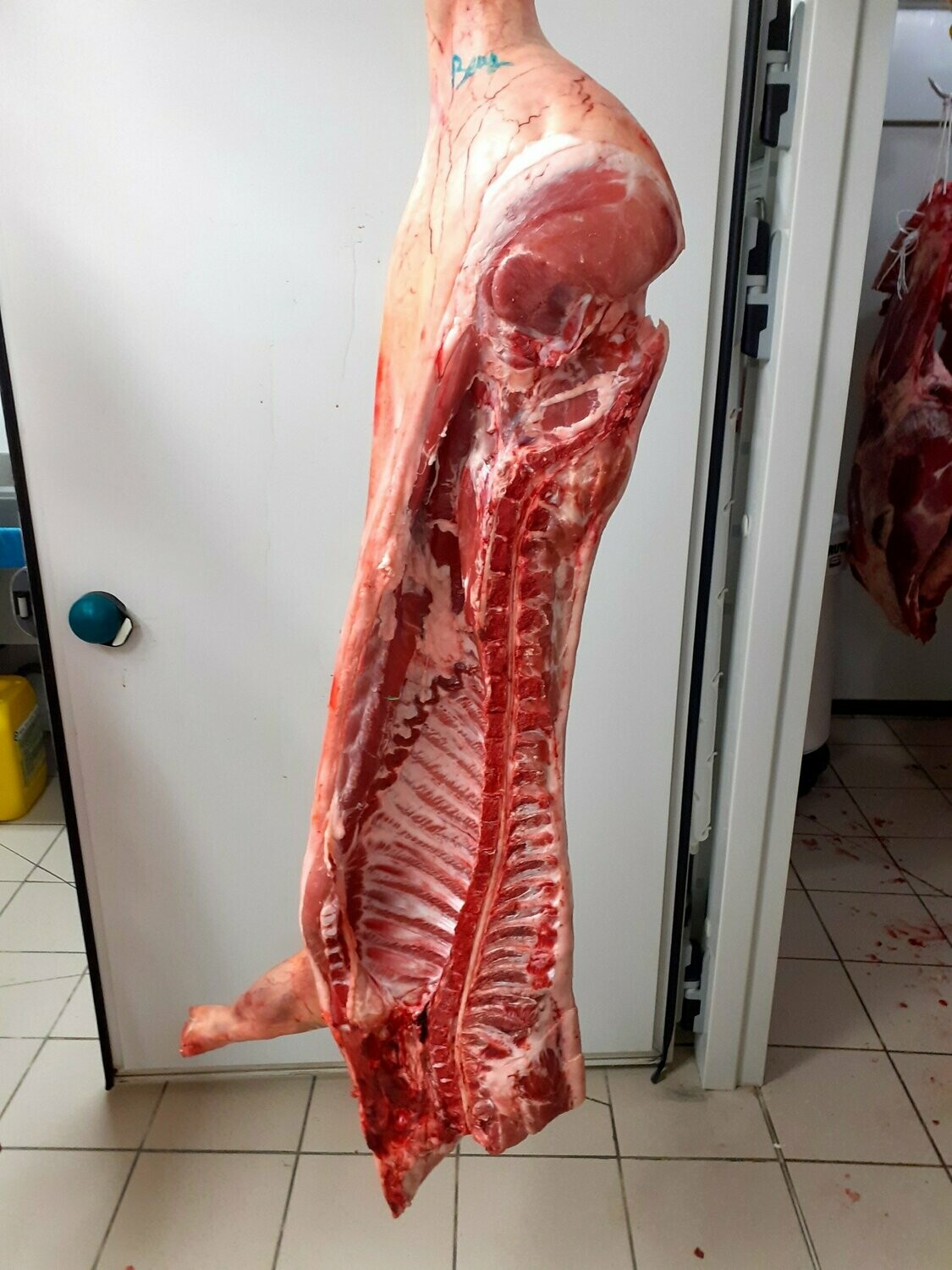 Acompte sur la réservation d'un demi porc  AVEC DECOUPE au prix de 5.43 €/kg