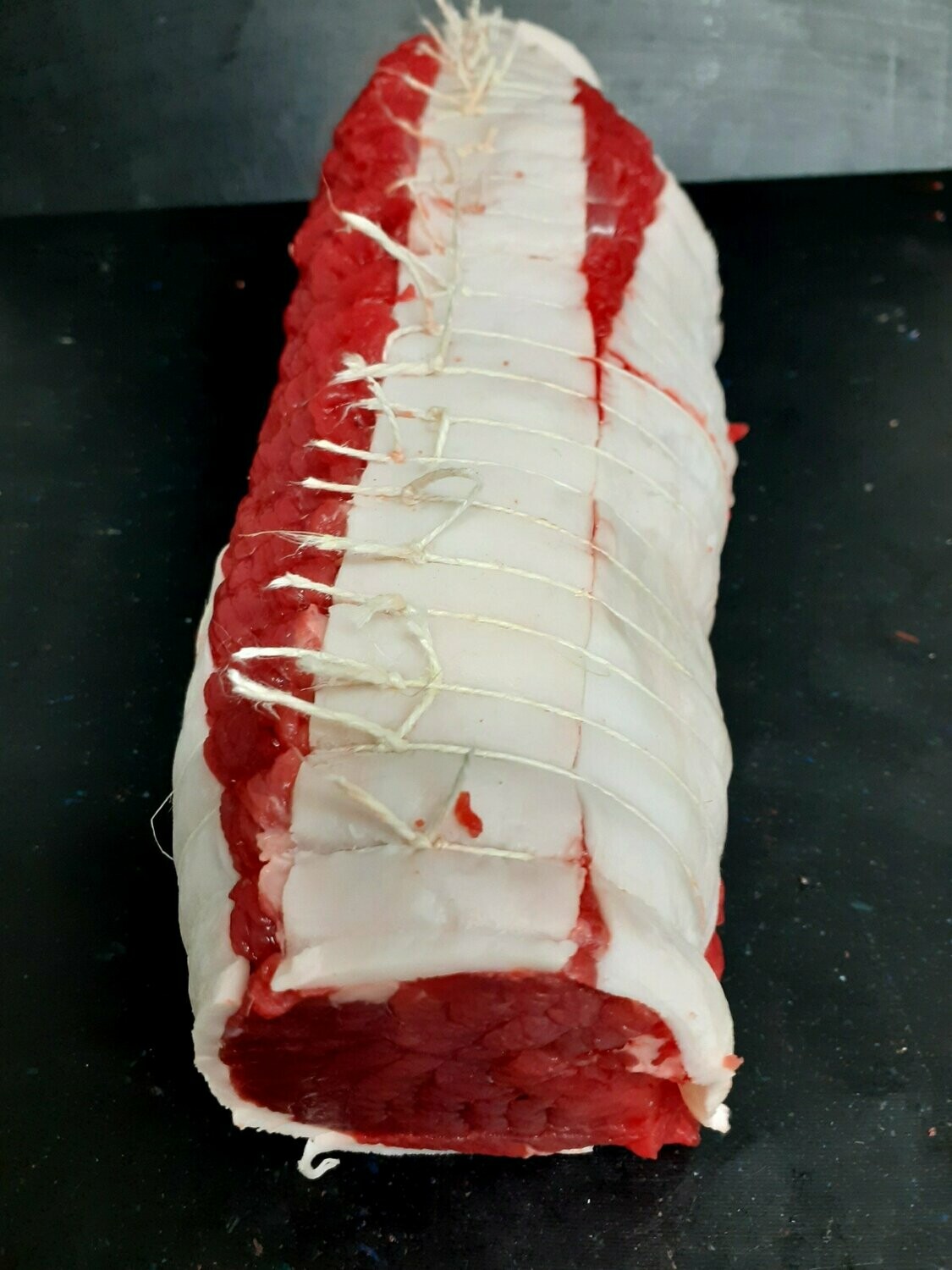 Portion de 500 gr Pavé façon tournedos (filet de rumsteak, tranche grasse, aloyau) sous vide