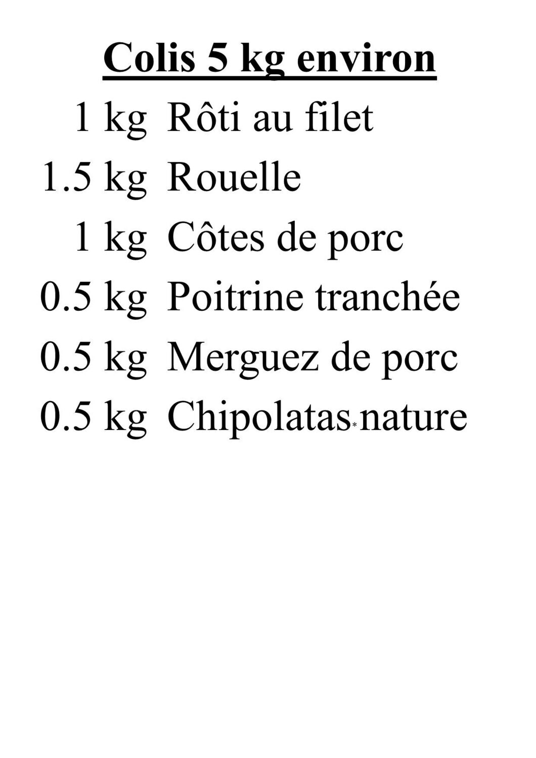 colis porc 2.0