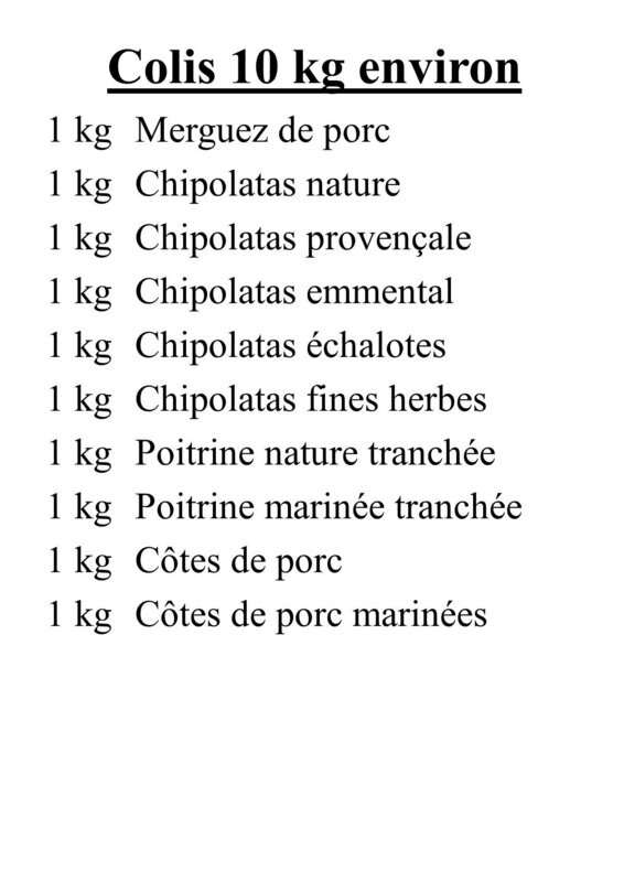 Colis Barbecue Porc 4.0