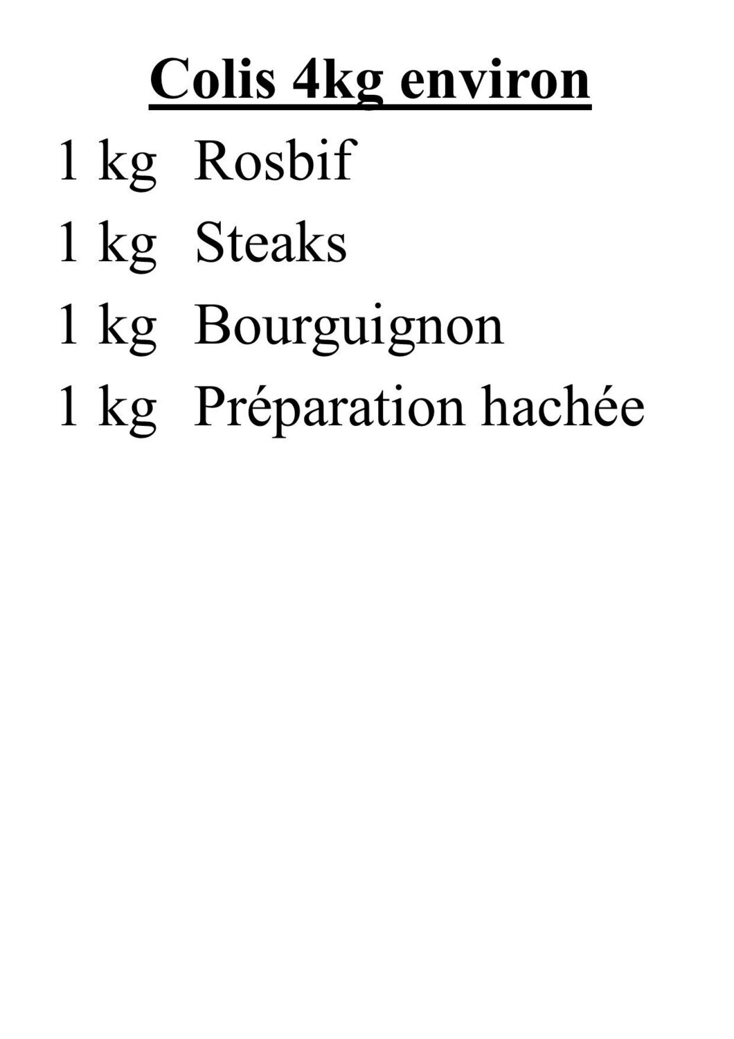 Colis bovin 1.0