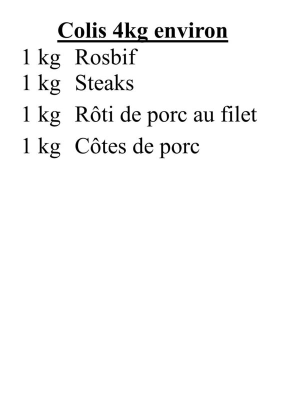 Colis Bovin - Porc 1.0