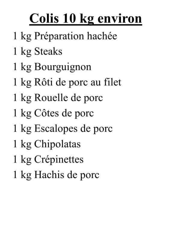 Colis Bovin - Porc 5.0