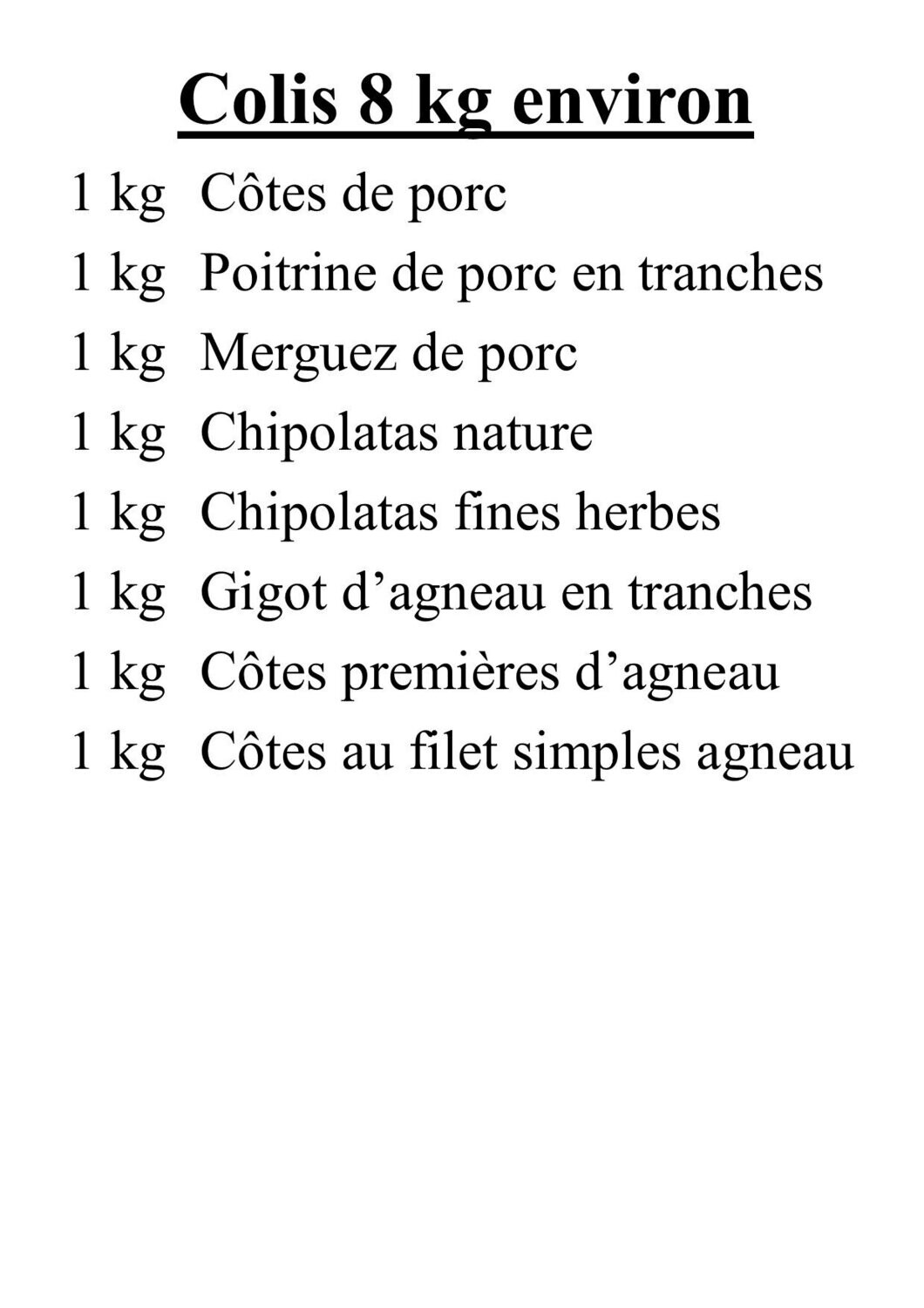Colis Barbecue Porc-Agneau 1.0