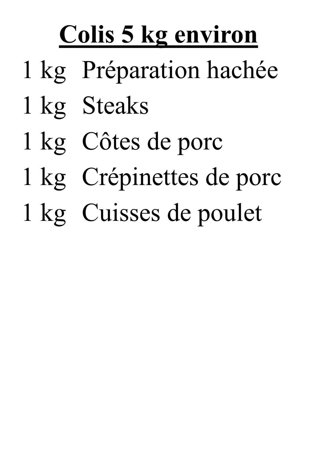 Colis Bovin-Porc-Poulet 1.0