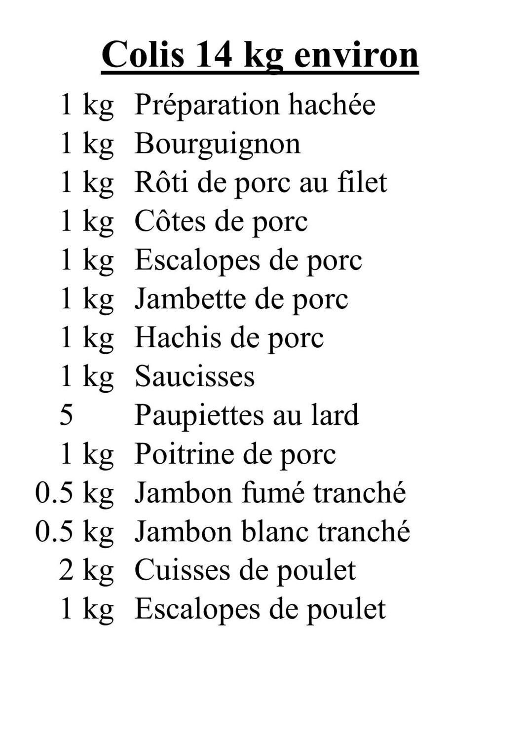 Colis Bovin-Porc-Poulet 5.0