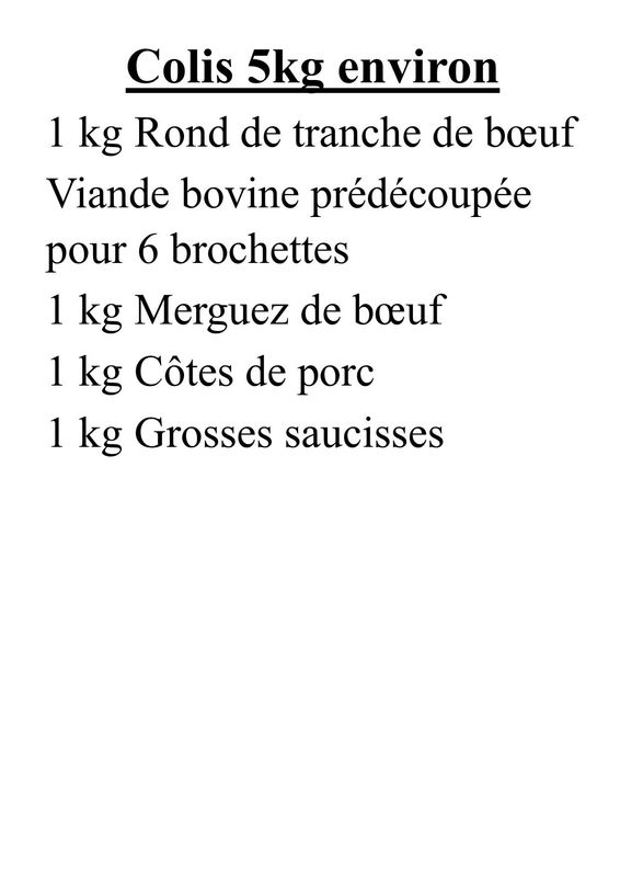 Colis Bovin - Porc 2.1