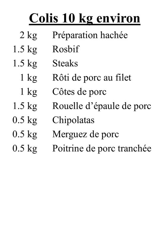 Colis Bovin - Porc 5.3