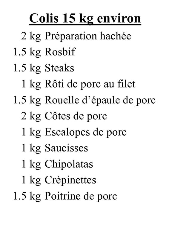 Colis Bovin - Porc 6.1