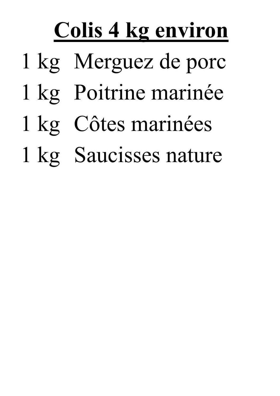 Colis Barbecue Porc mariné 2.1