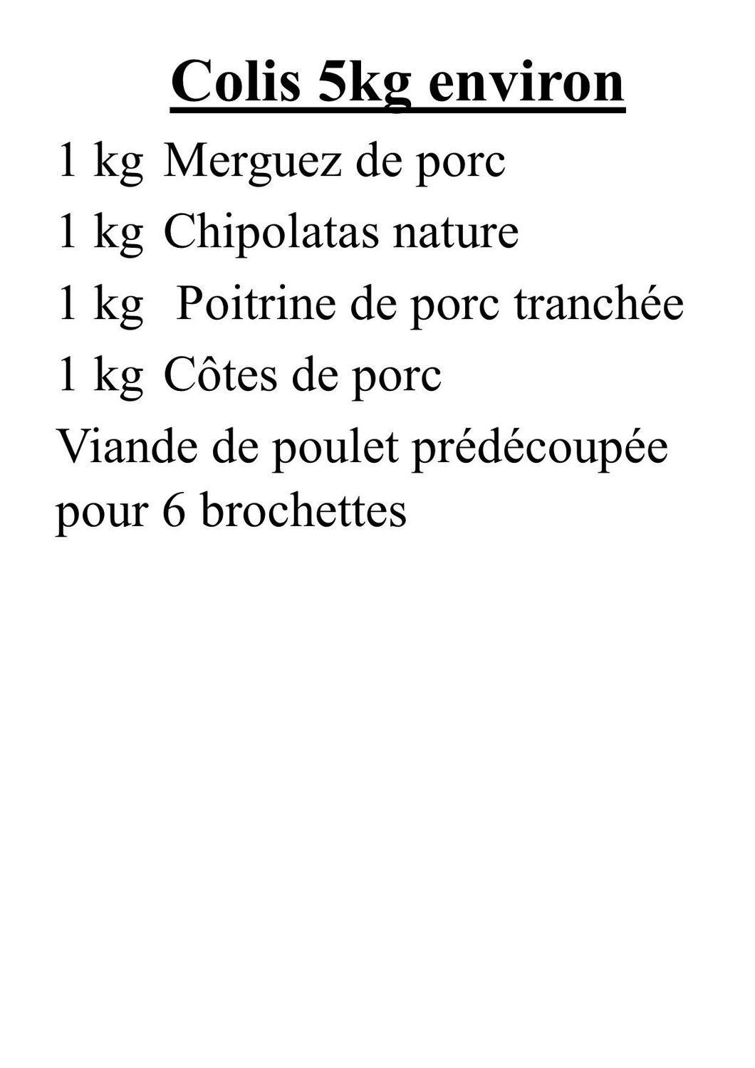 Colis Barbecue Porc-Poulet 2.1