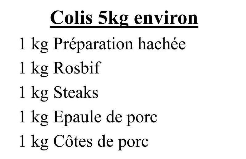 Colis Bovin - Porc 2.2