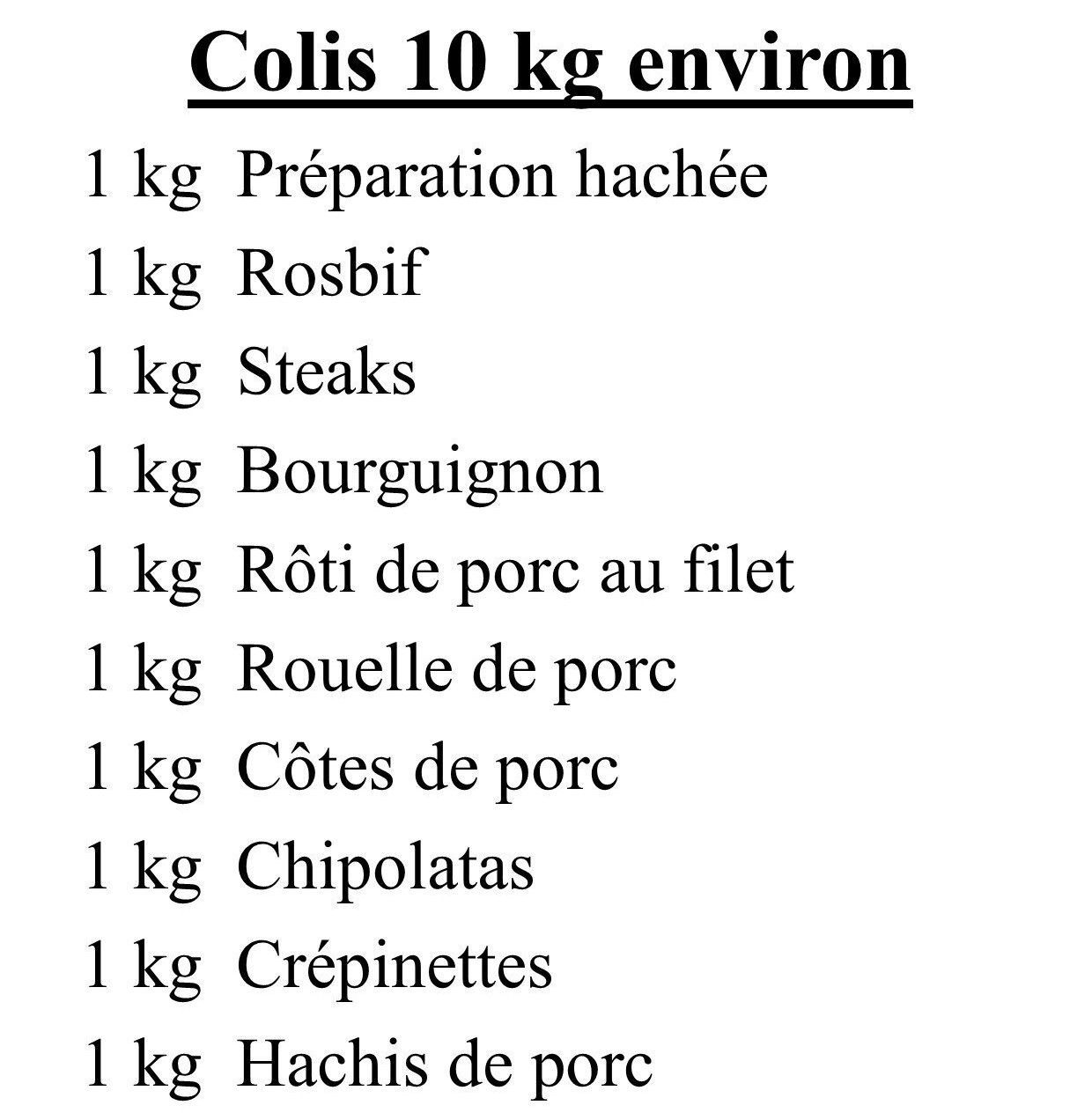 Colis Bovin - Porc 5.1
