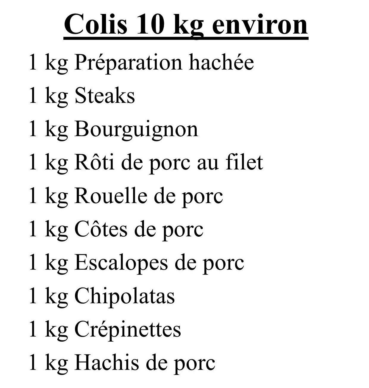 Colis Bovin - Porc 5.0