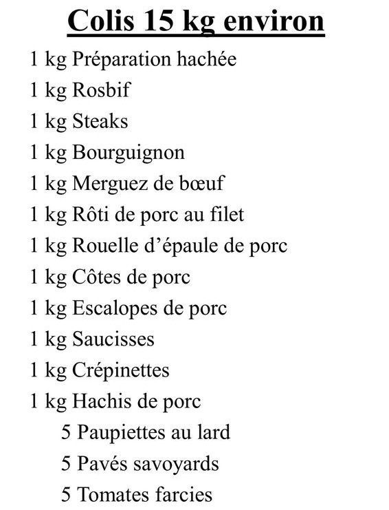 Colis Bovin - Porc 6.0