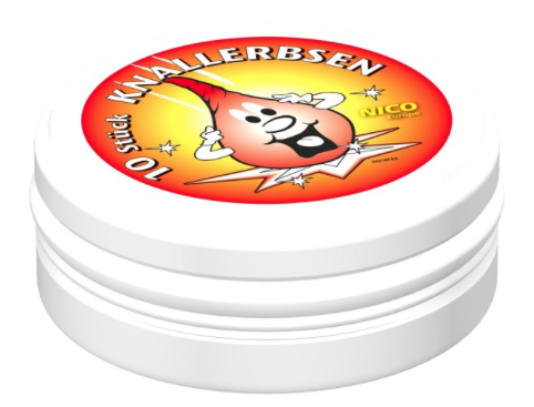 Knallerbsen, 10er-Dose