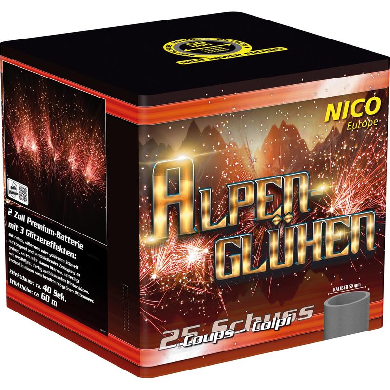 Alpenglühen, Leuchtbatterie KAT F3, 25 Schuß, 50 mm Alpenglühen, Leuchtbatterie KAT F3, 25 Schuß, 50 mm