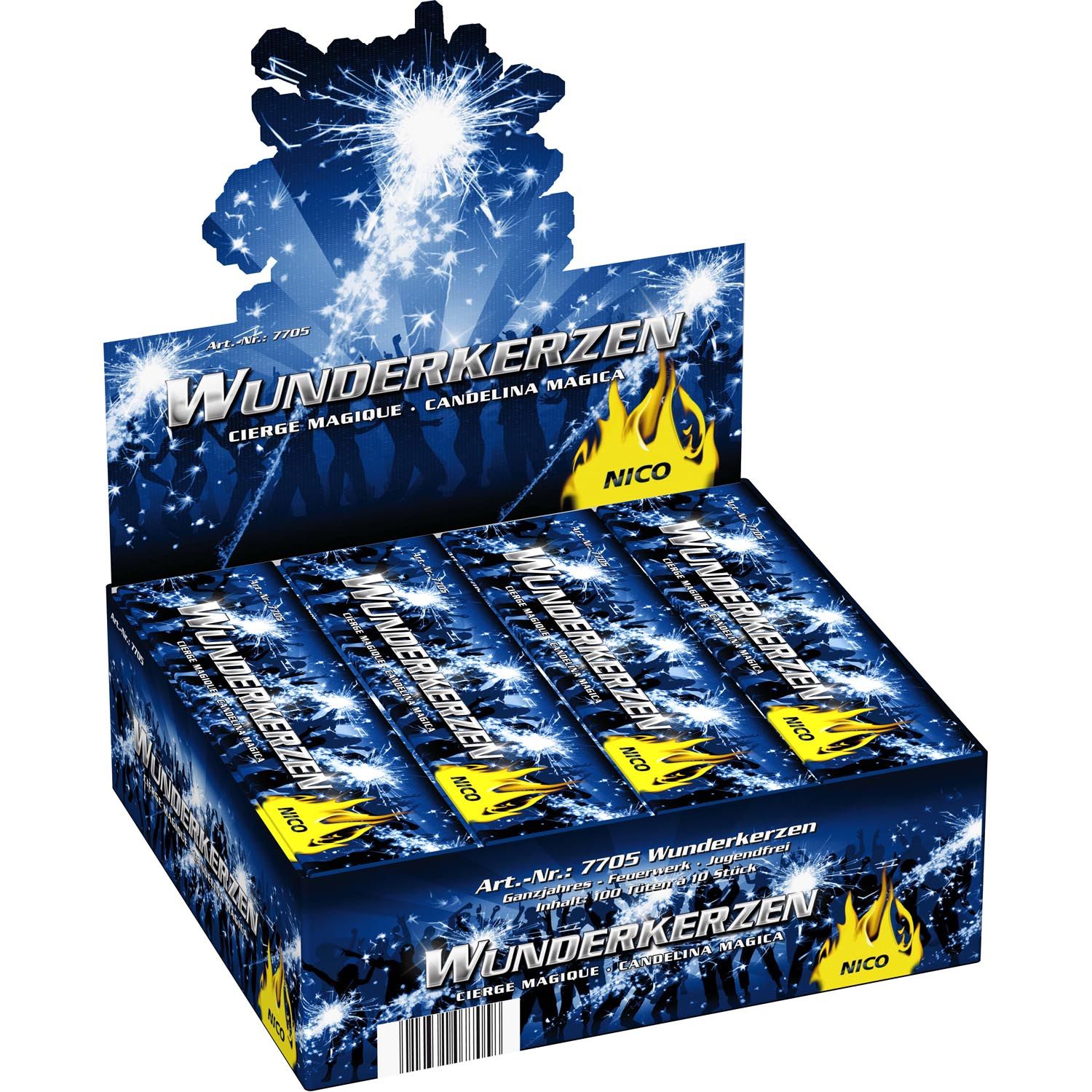 Wunderkerzen 18 cm, 10er-Briefe
