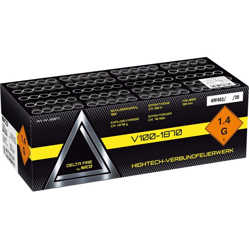 Delta Fire V100-1870, 100  Schuss