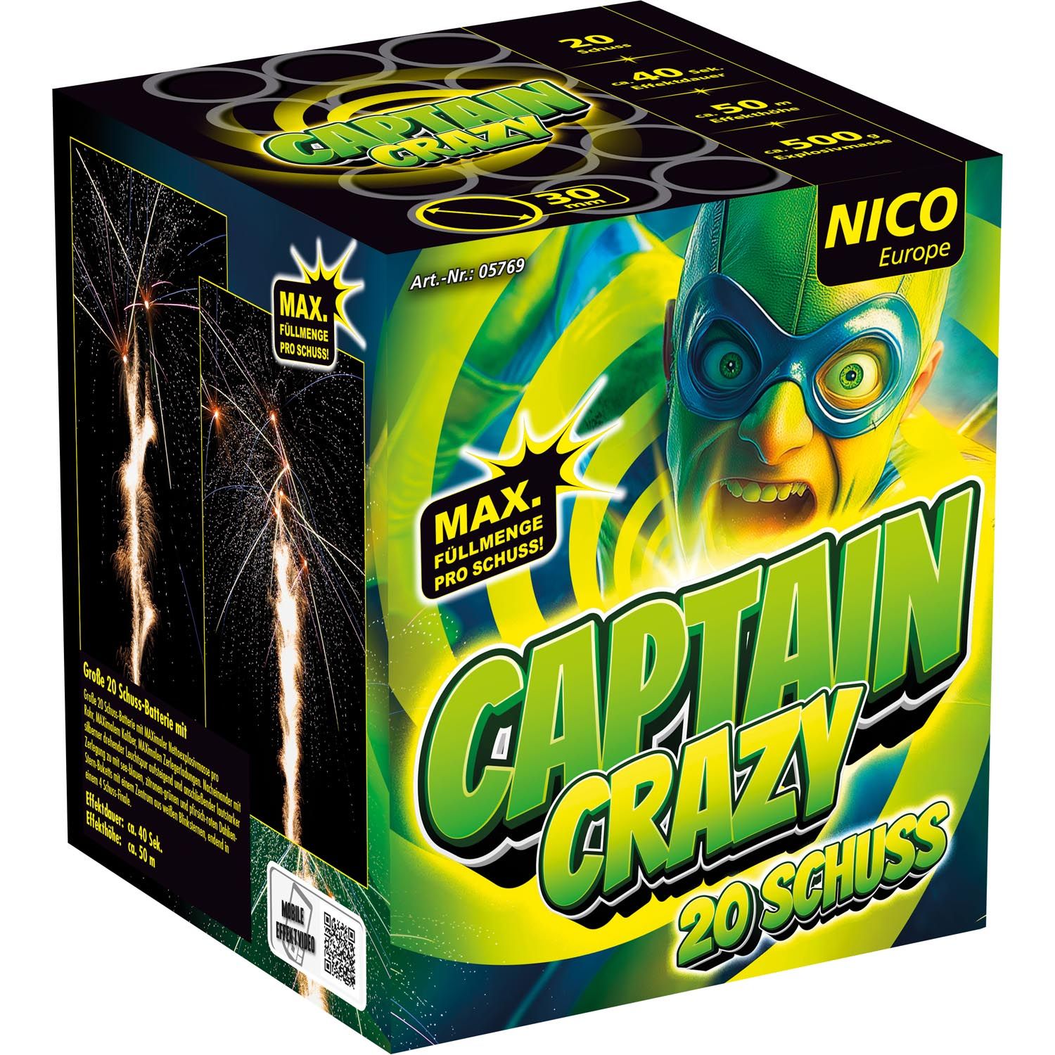 Captain Crazy, 20 Schuss