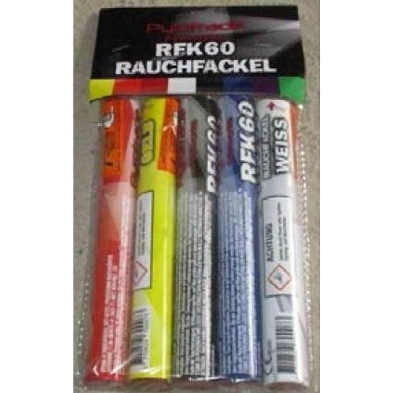 Rauchfackel mit Zündschnur Mix - 60 sec Rauchfackel mit Zündschnur Mix - 60 sec