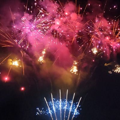 Hybrid F3-Feuerwerksbatterie, Fächerkombination