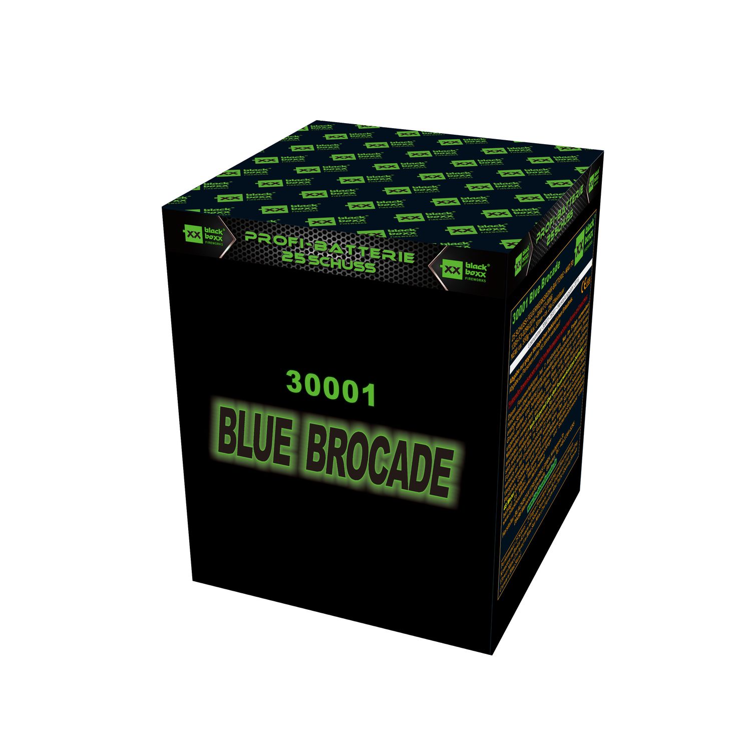 Blue Brocade F3-Feuerwerksbatterie, 30mm, 25 Schuss